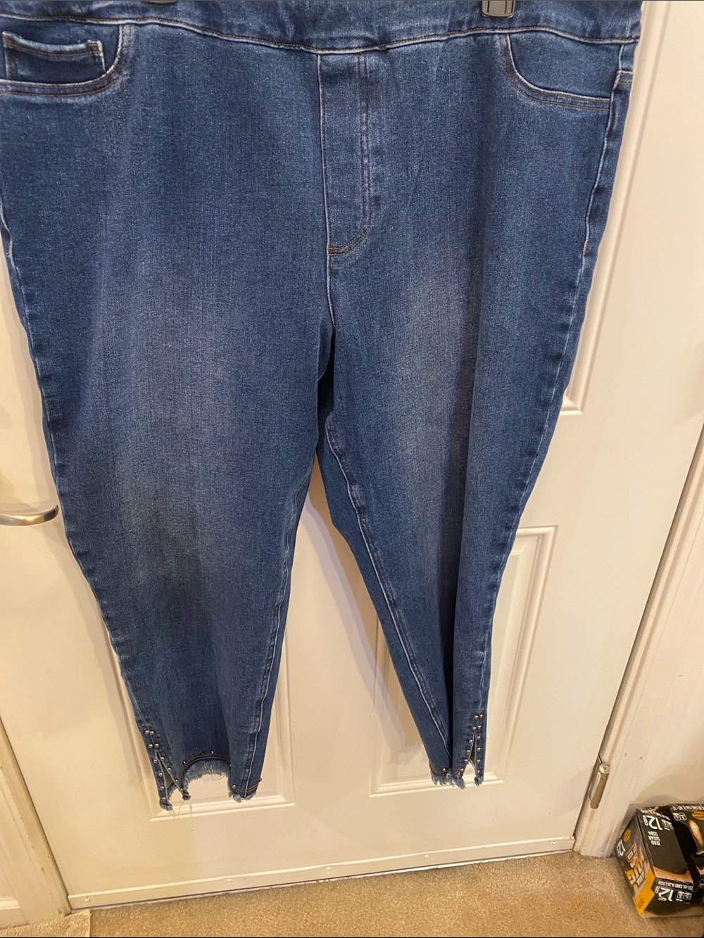 John Mark Blue Ankle Crop Jeans